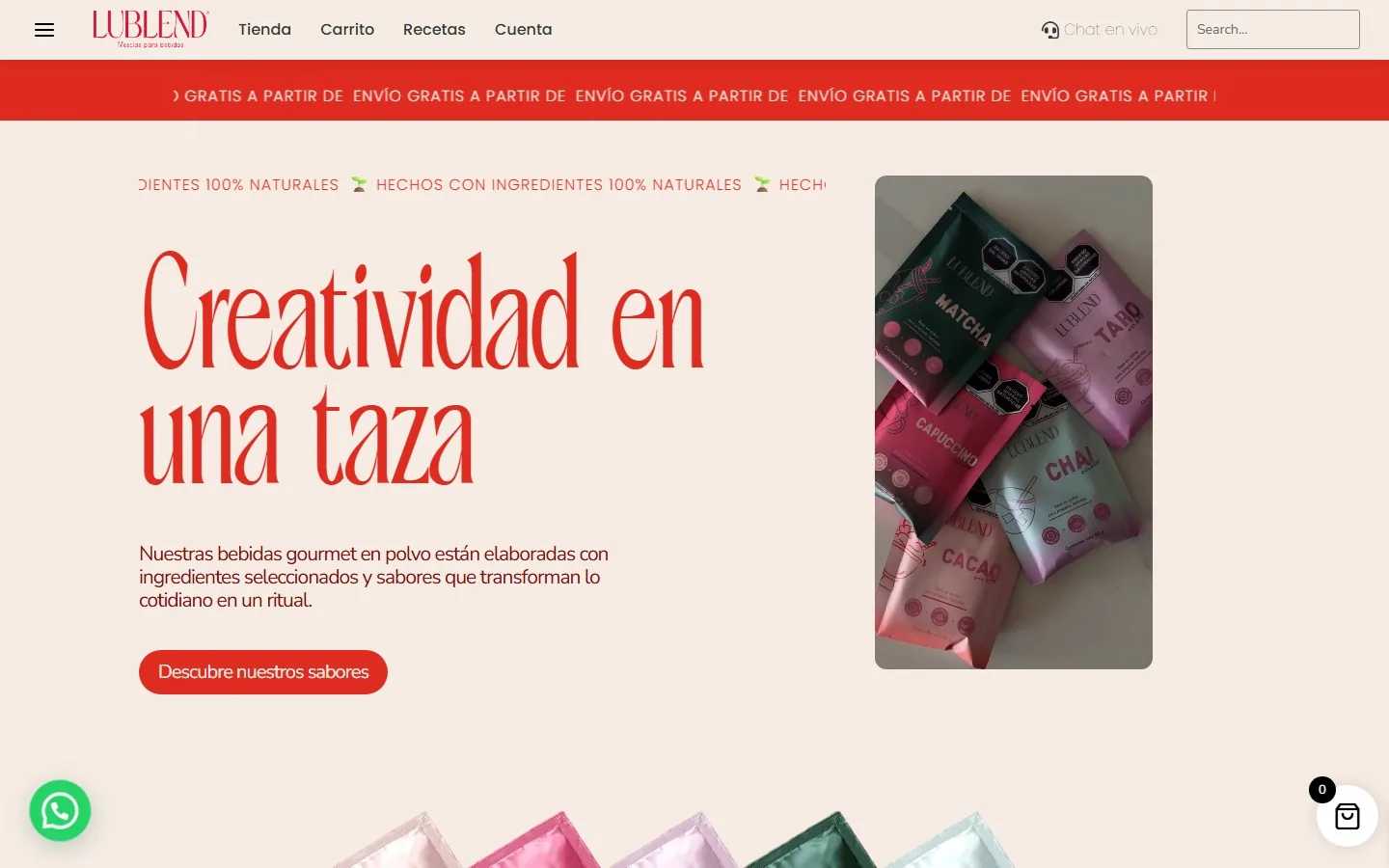 LuBlend — E-commerce Bebidas Gourmet