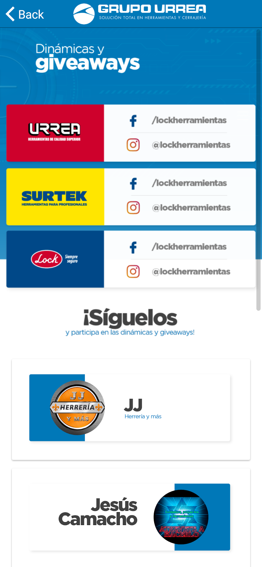 Grupo Urrea App Expo Virtual